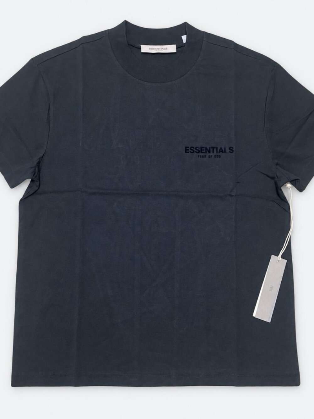 Fear of God Essentials Black Short-Sleeve Logo Tee
